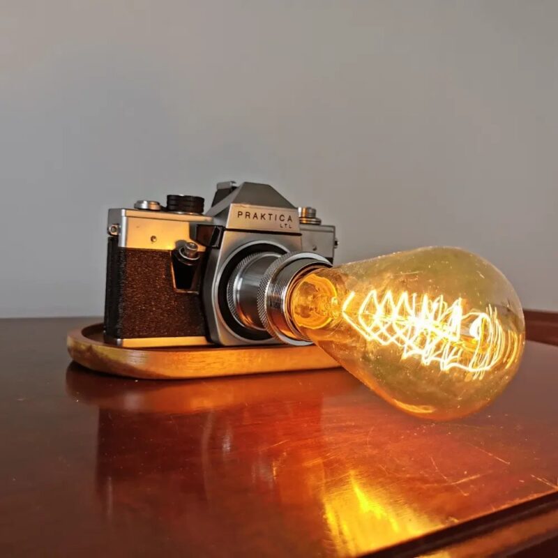 18868.jpg Vintage Praktica Camera Lamp