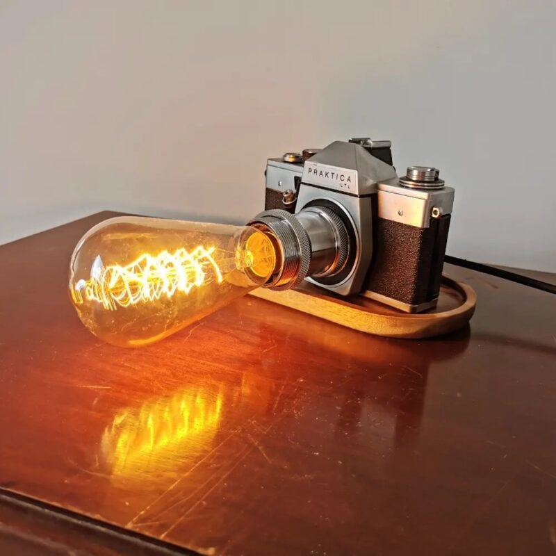 18870.jpg Vintage Praktica Camera Lamp