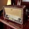 Vintage 1950s Philips Maroon Bakelite Radio – Now a Bluetooth Speaker