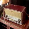 Vintage 1950s Philips Maroon Bakelite Radio – Now a Bluetooth Speaker