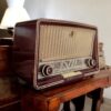 Vintage 1950s Philips Maroon Bakelite Radio – Now a Bluetooth Speaker