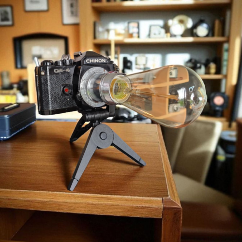 1970s Chinon Camera Lamp with Tripod