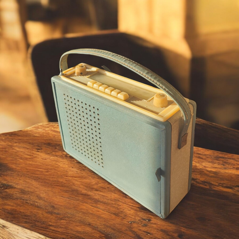 1960s Reela Radio Repurposed as Bluetooth Speaker