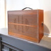Vintage Record Player Case Repurposed as a Bluetooth Speaker
