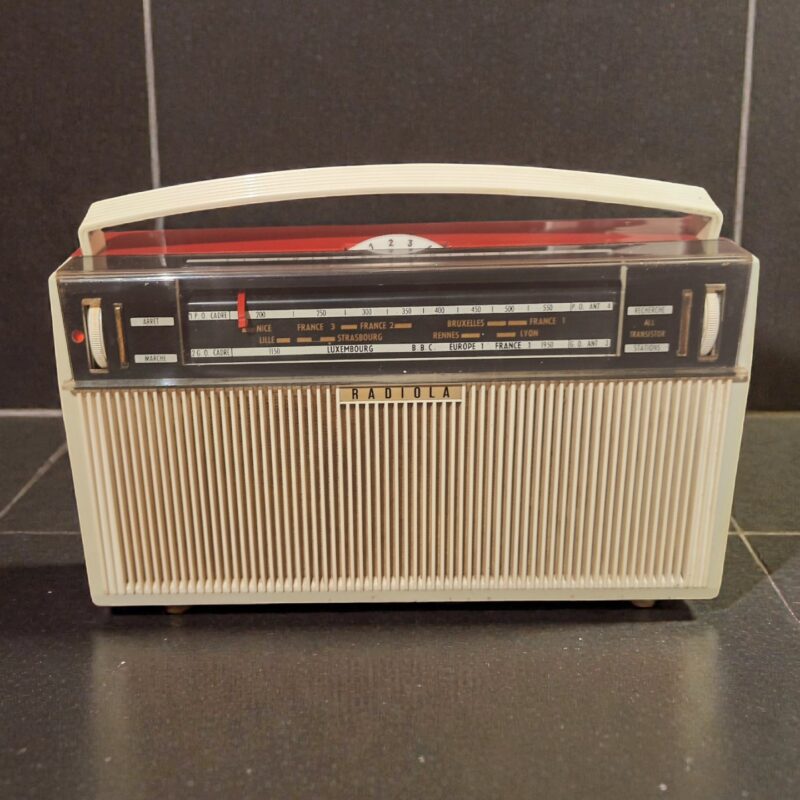 Vintage 1960s French Radiola Radio Repurposed as Bluetooth Speaker