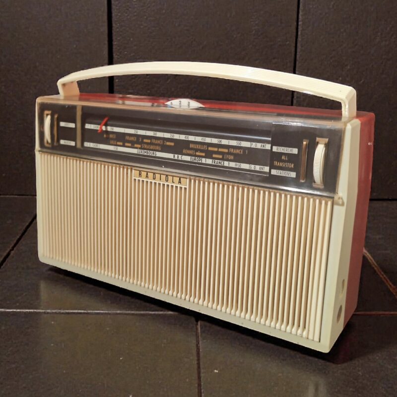 Vintage 1960s French Radiola Radio Repurposed as Bluetooth Speaker
