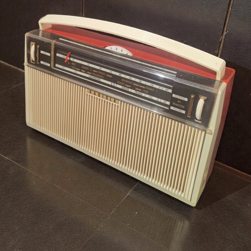 Vintage 1960s French Radiola Radio Repurposed as Bluetooth Speaker