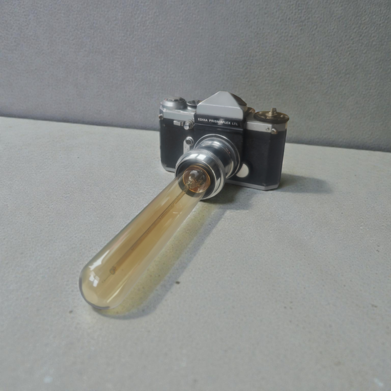 Vintage Edixa Camera - Edison Lamp