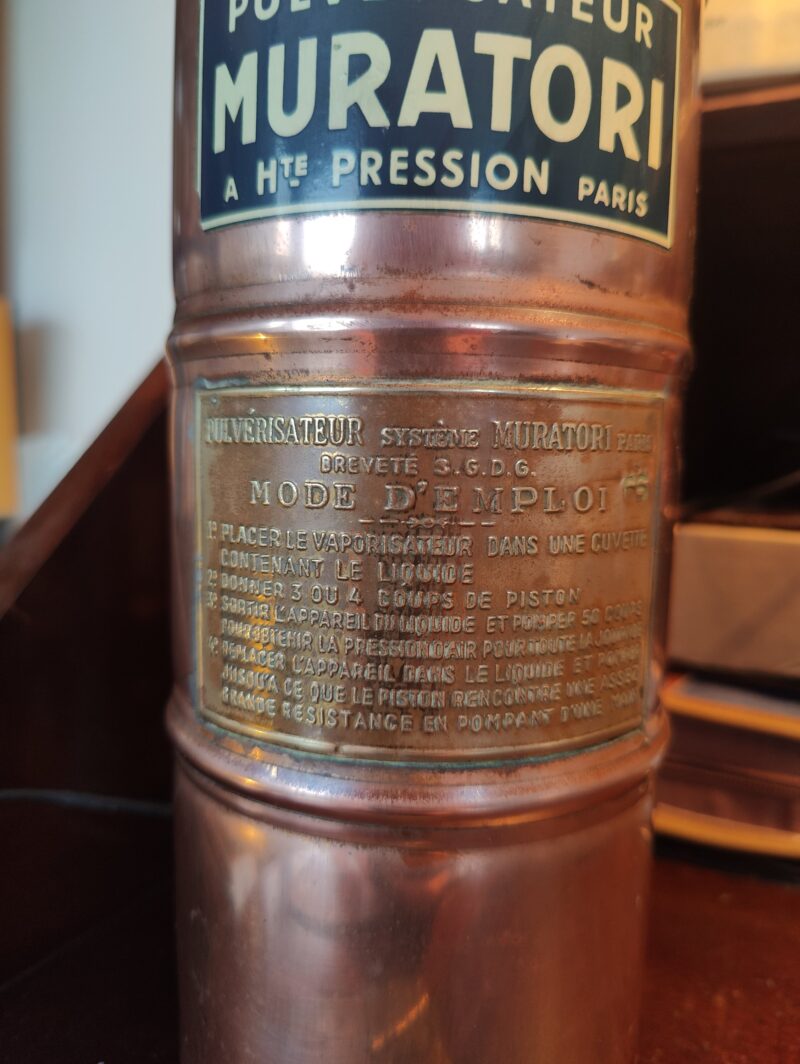 1930s Vintage French Garden Sprayer Lamp