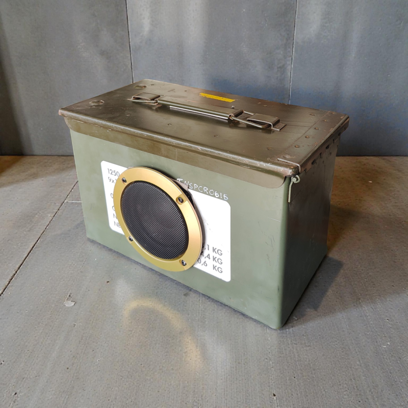 Vintage Military Ammo Box Bluetooth Speaker