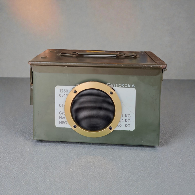 Vintage Military Ammo Box Bluetooth Speaker