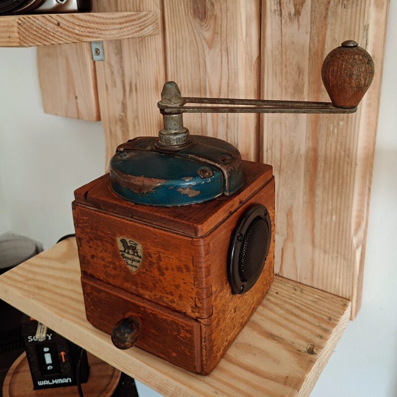 1950s Peugeot Coffee Grinder Bluetooth Speaker