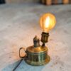 Vintage Brass Oil Lamp Upcycled