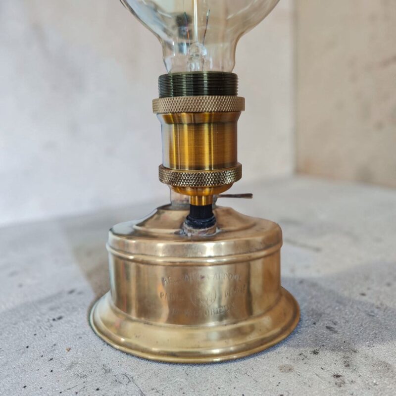 Vintage Brass Oil Lamp Upcycled