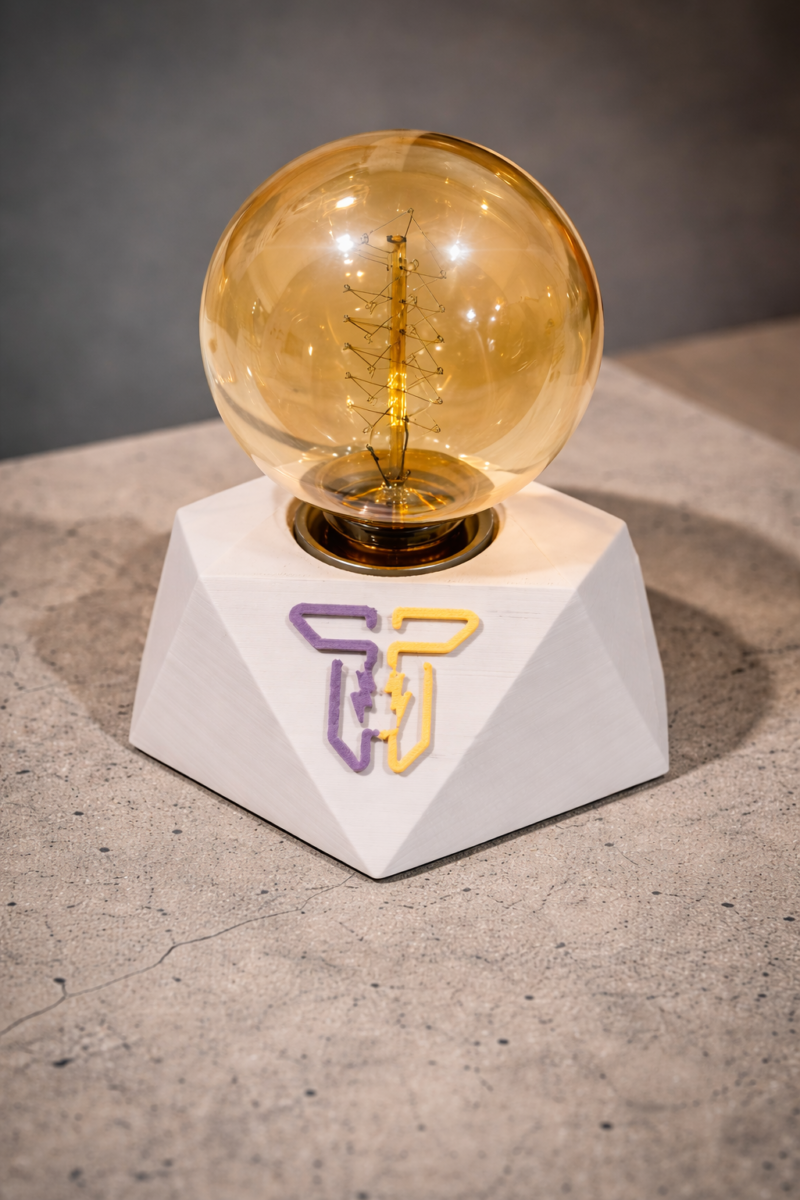 doubleTelectrics Signature Lamp with Retro Edison Bulb