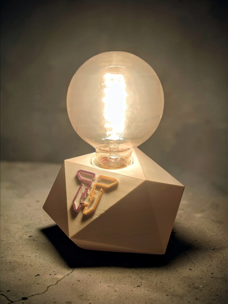 doubleTelectrics Signature Lamp with Retro Edison Bulb