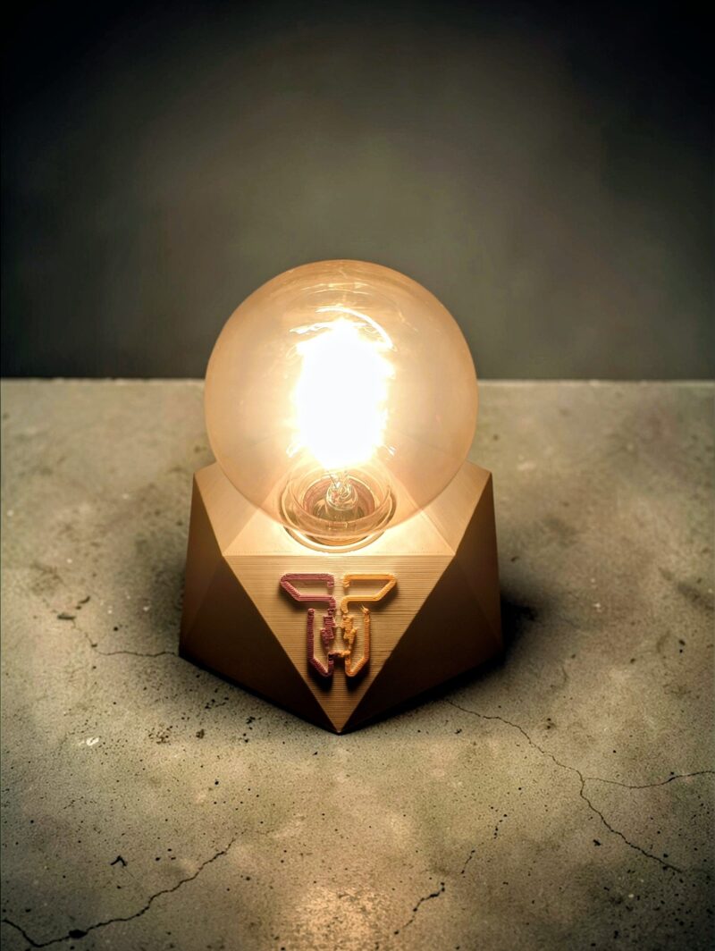 doubleTelectrics Signature Lamp with Retro Edison Bulb