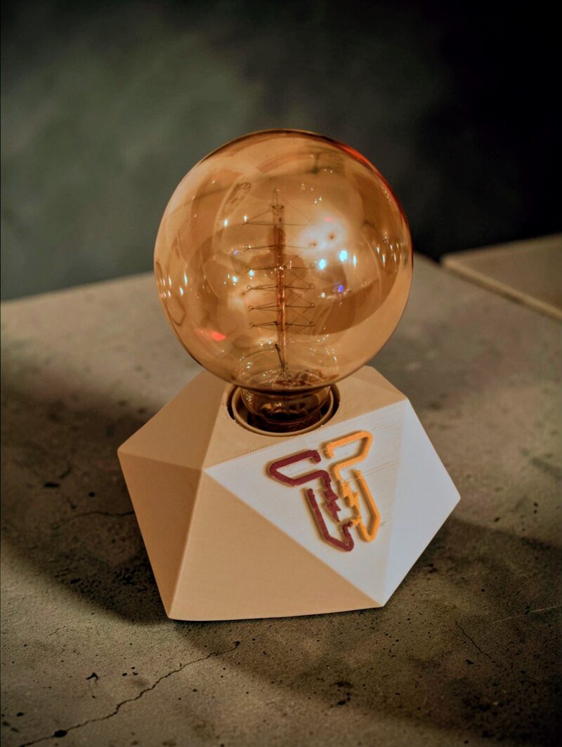 doubleTelectrics Signature Lamp with Retro Edison Bulb