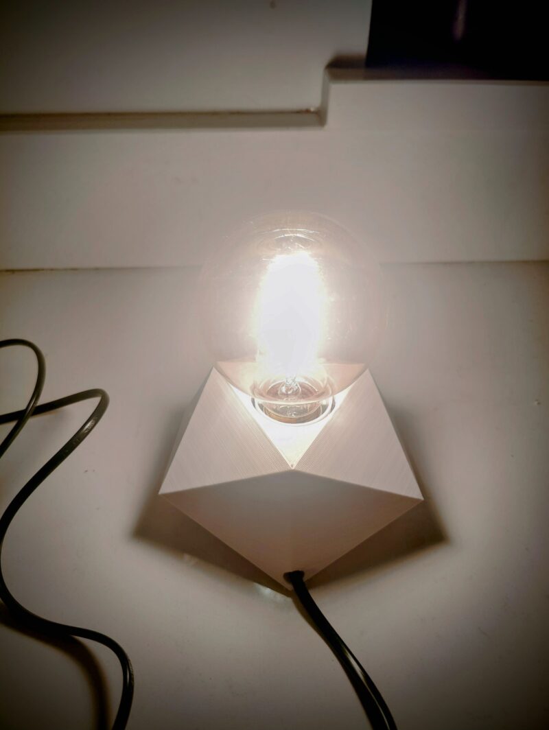 doubleTelectrics Signature Lamp with Retro Edison Bulb